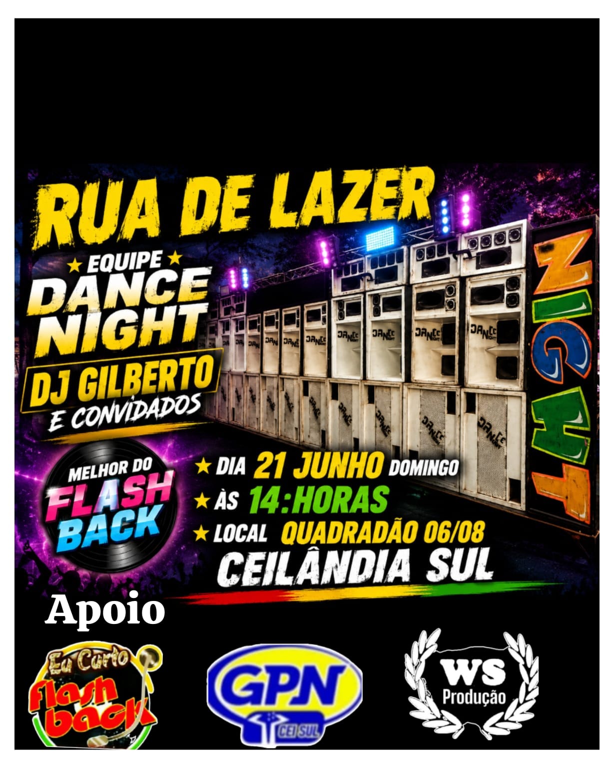 Flyer Secundário de LAZER CEILÂNDIA SUL - JUNHO