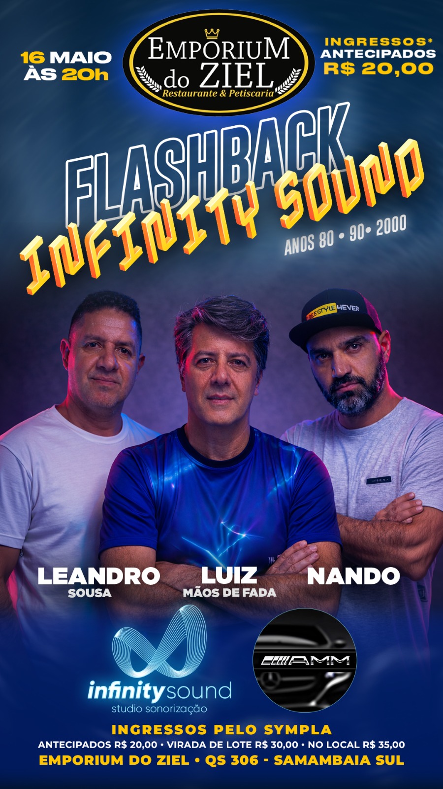 Flyer Secundário de FLASHBACK INFINITY SOUND